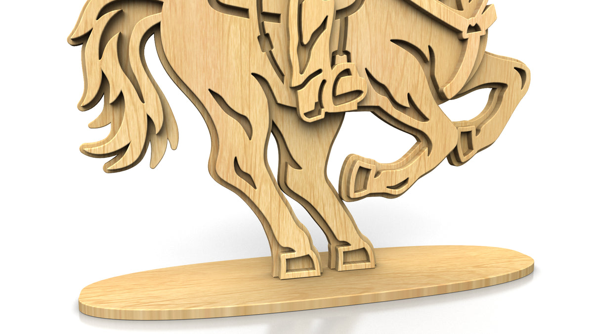 C326-Headless Horseman Layered Scroll Saw Pattern — Alex Fox Patterns