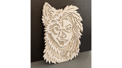 C327-Wolf Spirit Layered Scroll Saw Project — Alex Fox Patterns