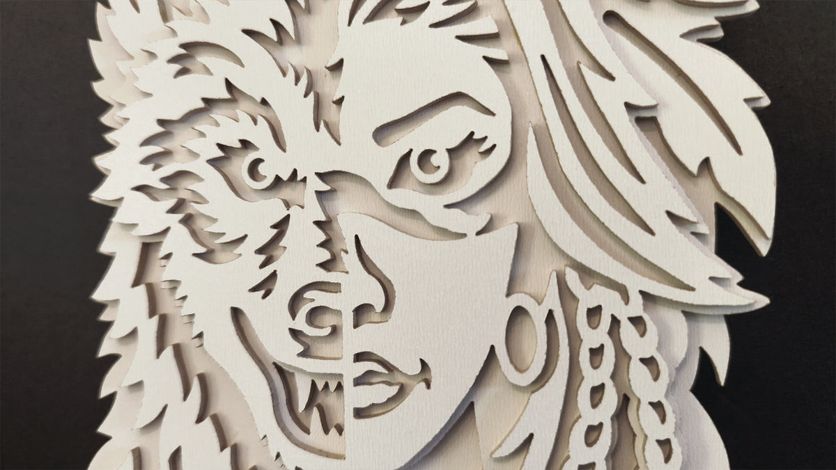 C327-Wolf Spirit Layered Scroll Saw Project — Alex Fox Patterns