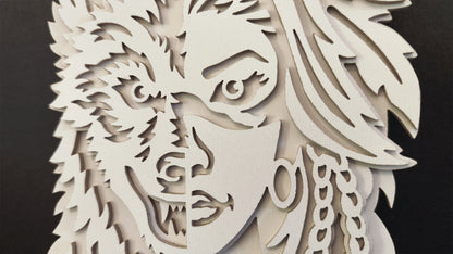 C327-Wolf Spirit Layered Scroll Saw Project — Alex Fox Patterns
