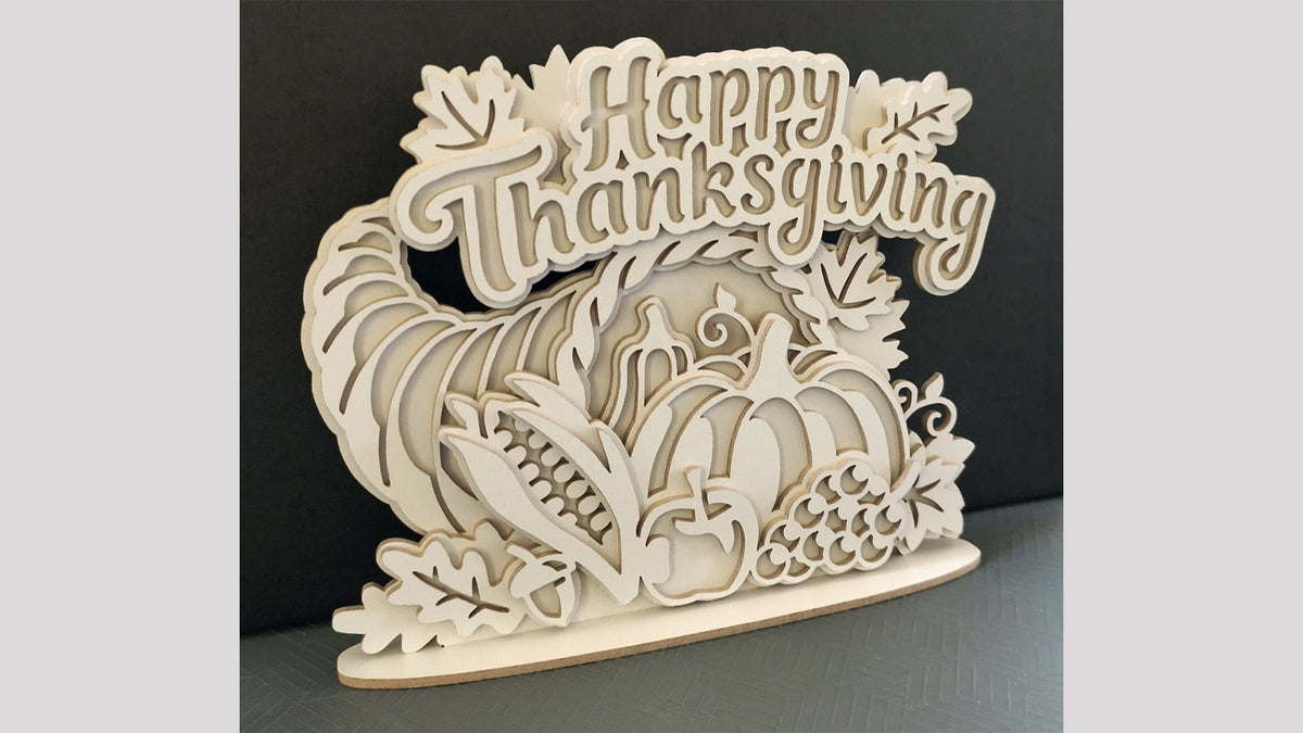 С329-Happy Thanksgiving Layered Scroll Saw Project — Alex Fox Patterns