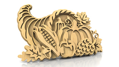 С329-Happy Thanksgiving Layered Scroll Saw Pattern — Alex Fox Patterns
