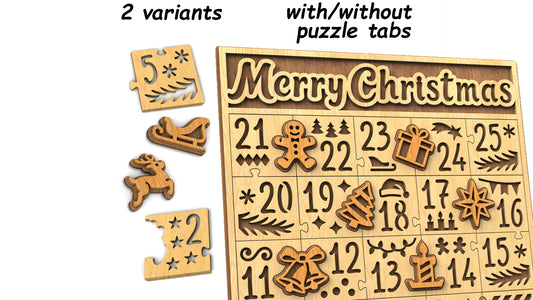 C330-Christmas Advent Calendar Scroll Saw Pattern — Alex Fox Patterns