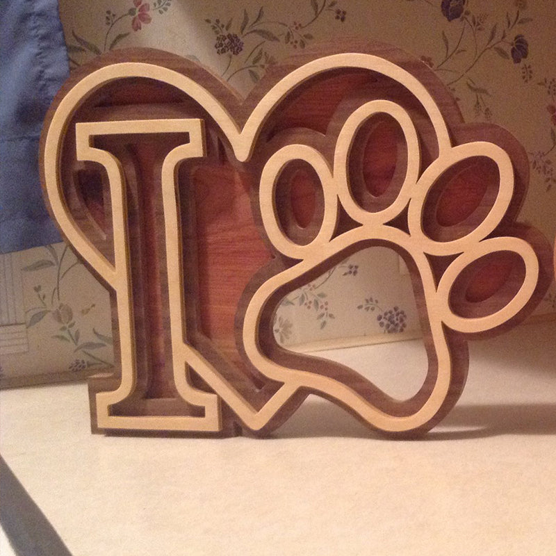 C38-paw scroll saw project - Alex Fox pattern