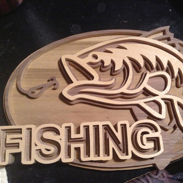 C44-fishing scroll saw project - Alex Fox pattern