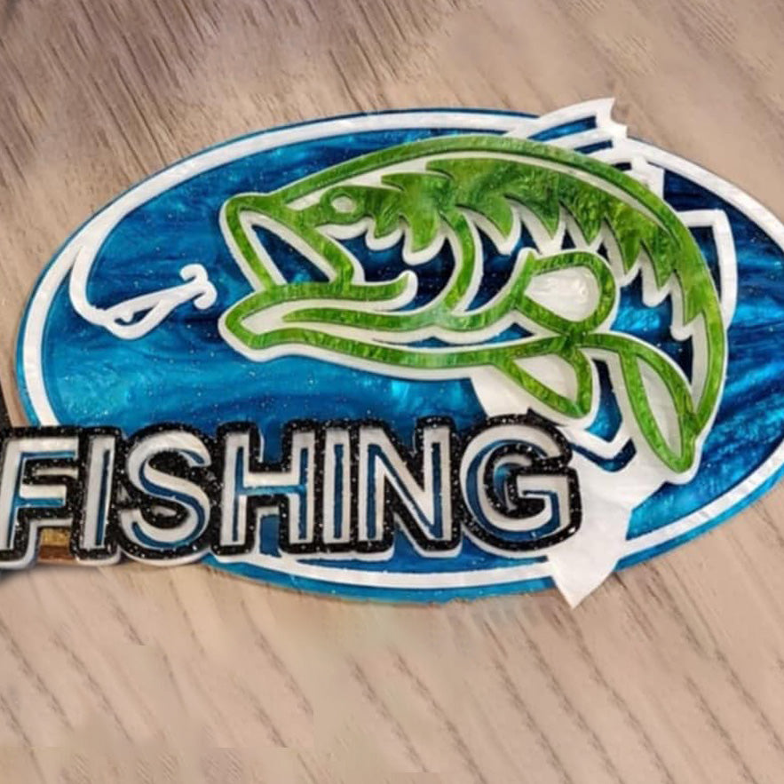 C44-fishing scroll saw project - Alex Fox pattern