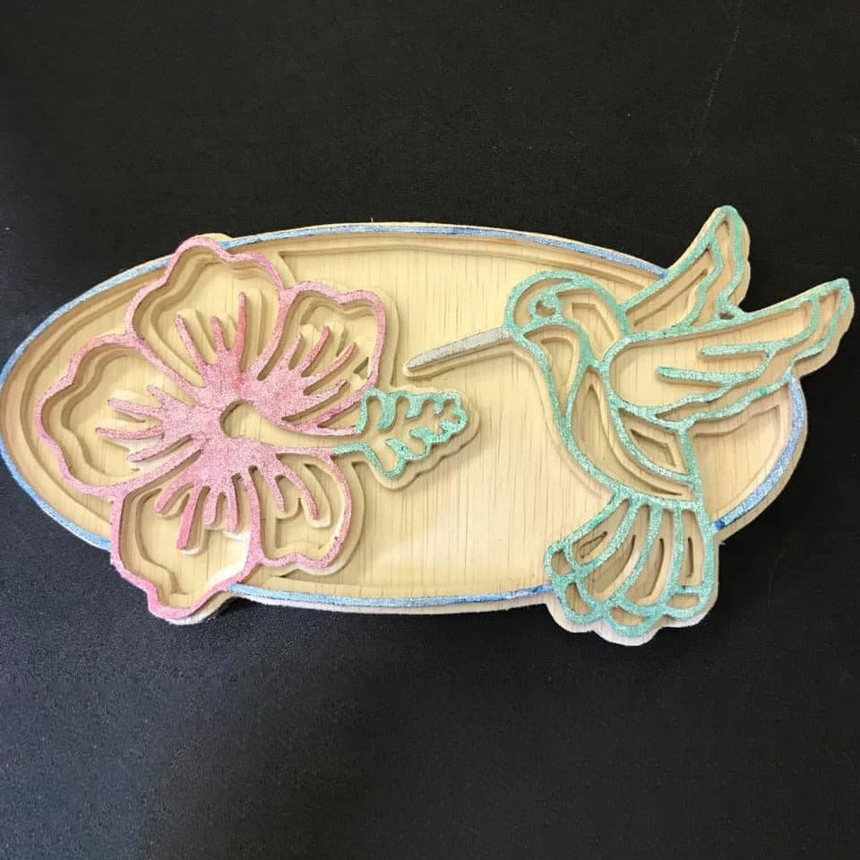 C49-hummingbird scroll saw project - Alex Fox pattern