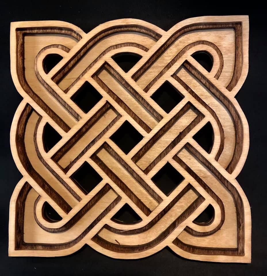 C56-celtic ornament  scroll saw project - Alex Fox pattern