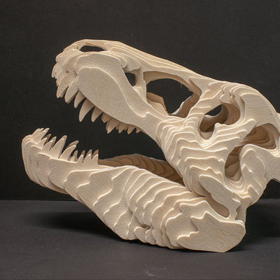 C058-Dino skull scroll saw project pattern