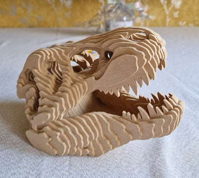C058-Dino skull scroll saw project pattern