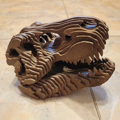 C058-Dino skull scroll saw project pattern