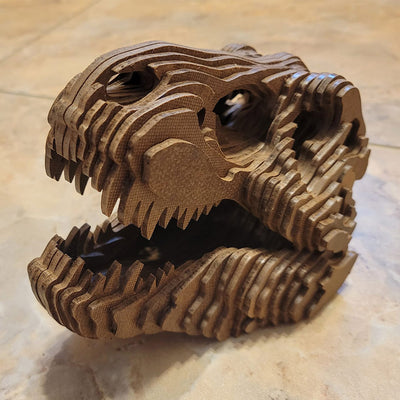 C058-Dino skull scroll saw project pattern