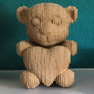 C060-Teddy bear scroll saw project pattern