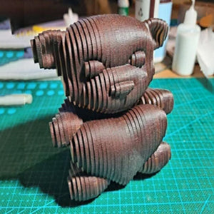 C060-Teddy bear scroll saw project pattern