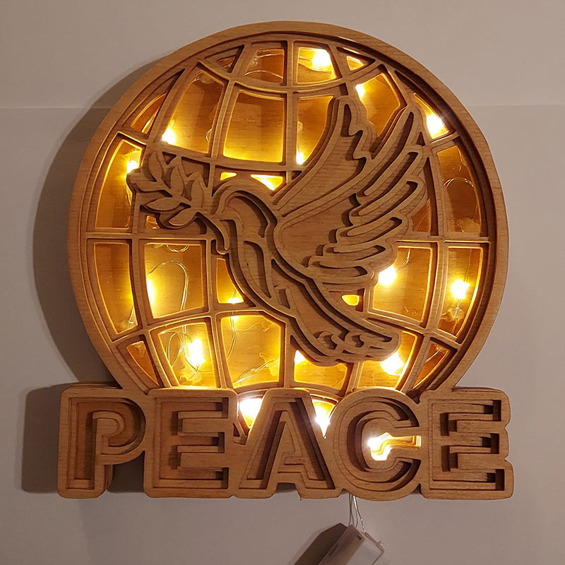 C65-peace scroll saw project - Alex Fox pattern