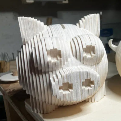 C066-Piggy bank scroll saw project pattern