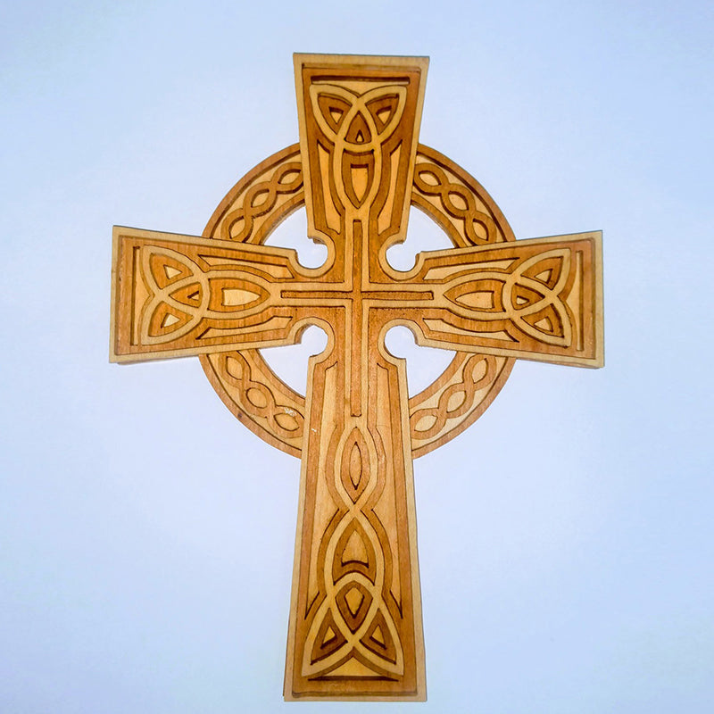 C69-celtic cross scroll saw project - Alex Fox pattern