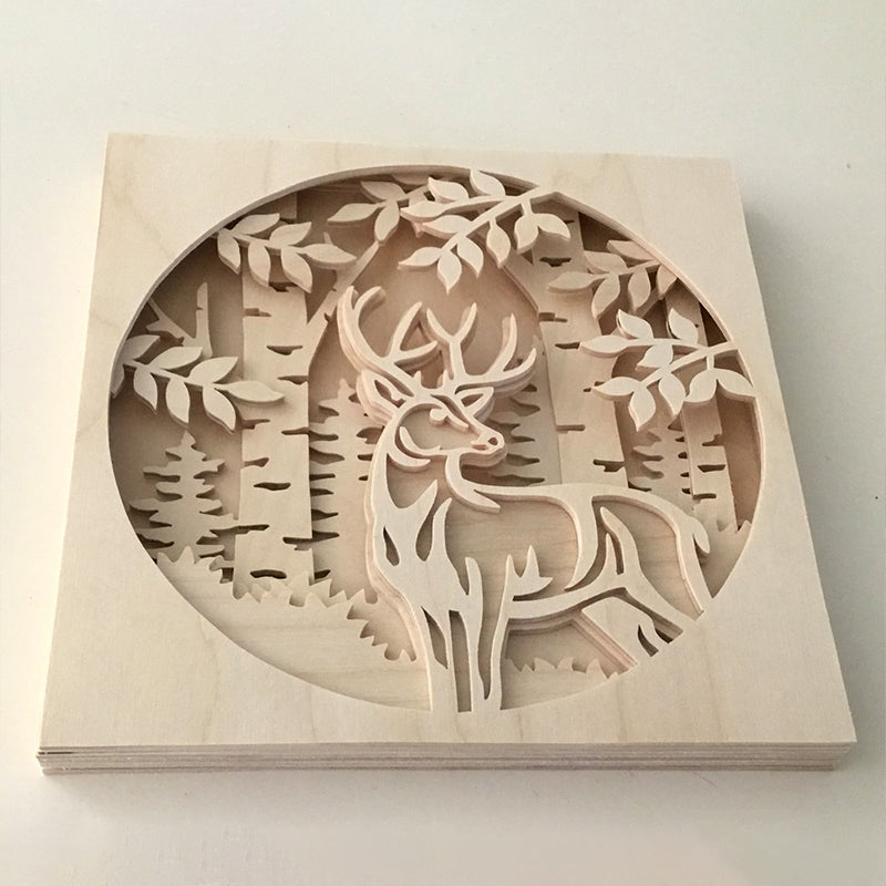 C71-deer scroll saw project - Alex Fox pattern