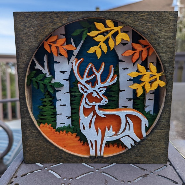 C71-deer scroll saw project - Alex Fox pattern