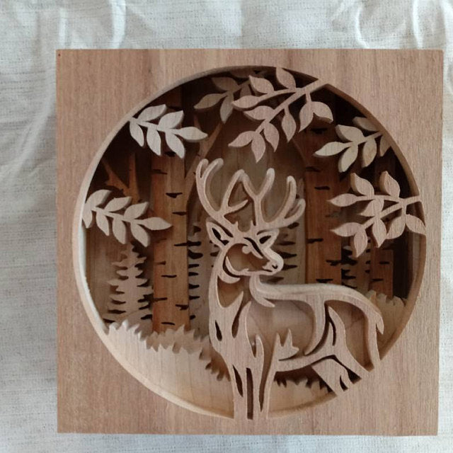 C71-deer scroll saw project - Alex Fox pattern