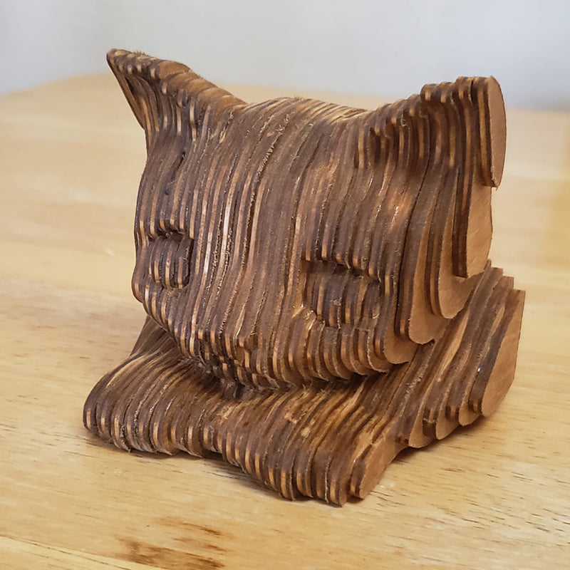 C72-cat 3d scroll saw project - Alex Fox pattern