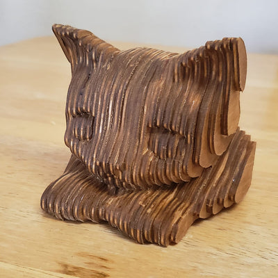 C072-Cat scroll saw project pattern