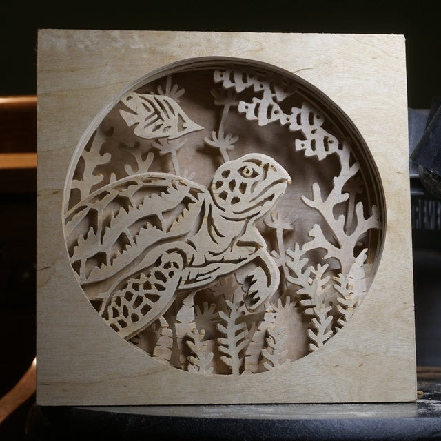 C73-turtle scroll saw project - Alex Fox pattern