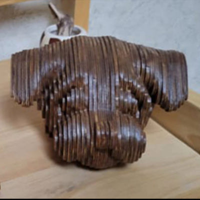 C081-Dog scroll saw project pattern