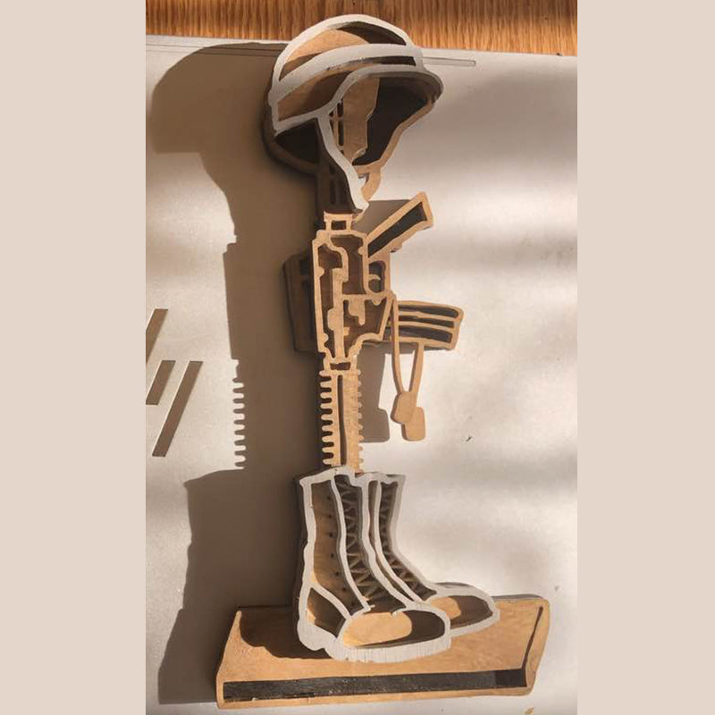 C84-battlefield cross scroll saw project - Alex Fox pattern