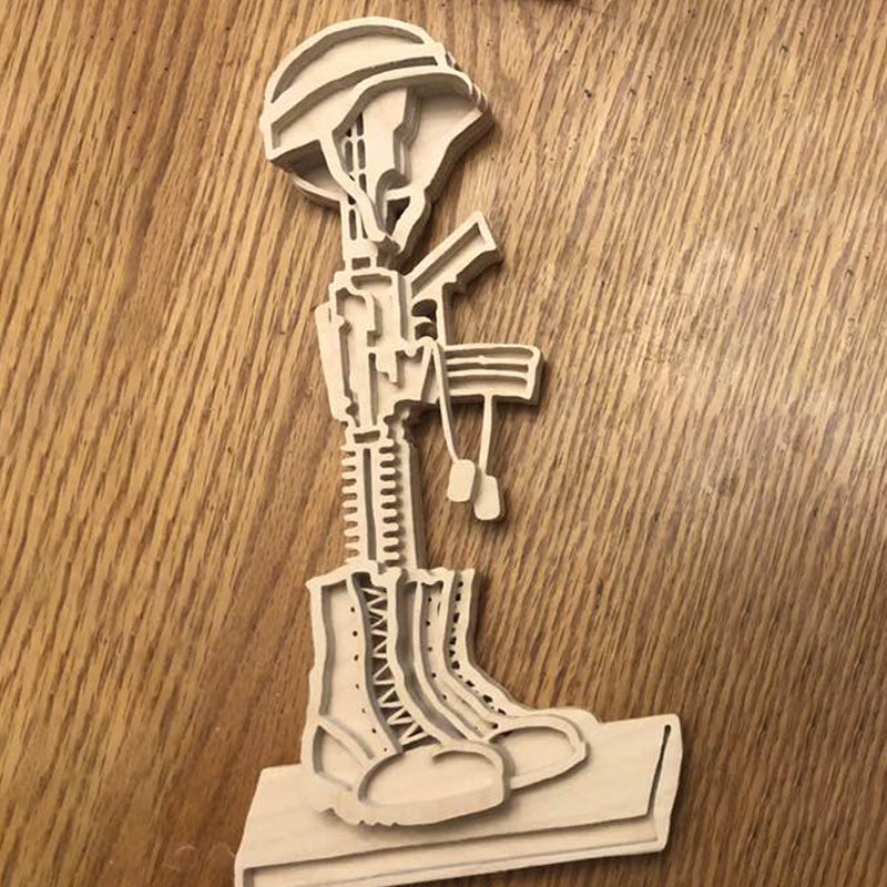 C84-battlefield cross scroll saw project - Alex Fox pattern