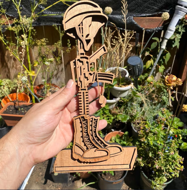 C84-battlefield cross scroll saw project - Alex Fox pattern