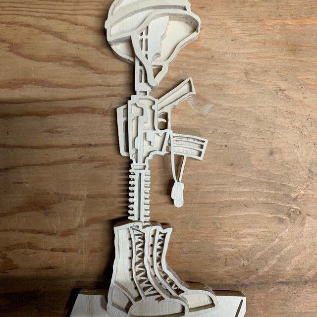 C84-battlefield cross scroll saw project - Alex Fox pattern