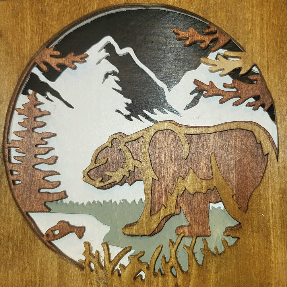 C85-bear scroll saw project - Alex Fox pattern