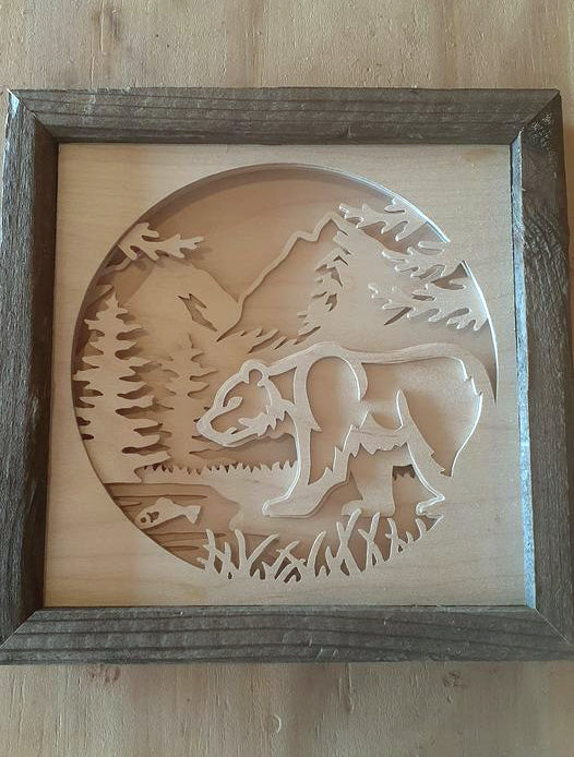 C85-bear scroll saw project - Alex Fox pattern