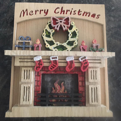 C088-Christmas fireplace