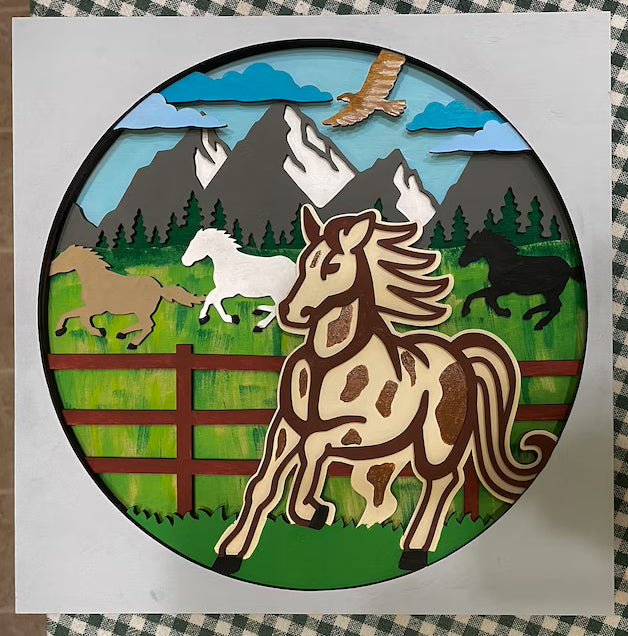 C89-horse scroll saw project - Alex Fox pattern