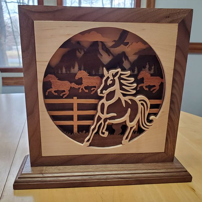 C89-horse scroll saw project - Alex Fox pattern