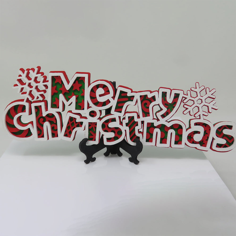 C90-merry christmas scroll saw project - Alex Fox pattern