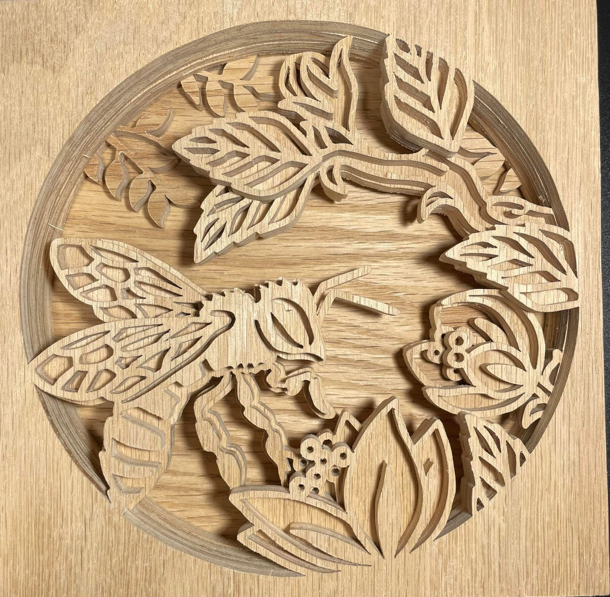 C91-bee scroll saw project - Alex Fox pattern