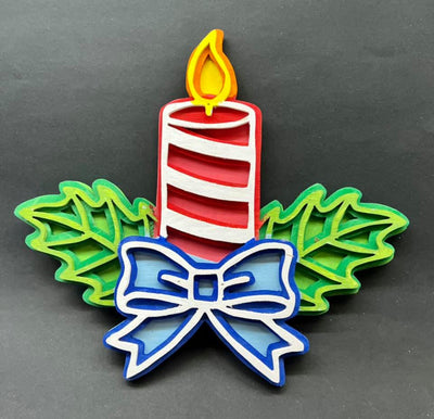 C093-Christmas candle