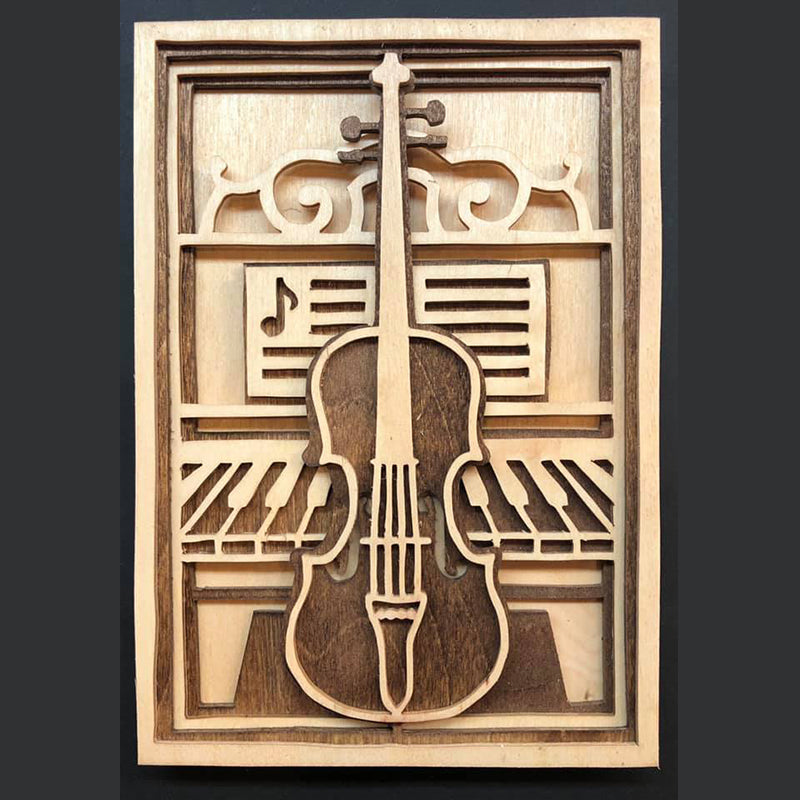 C96-violin scroll saw project - Alex Fox pattern