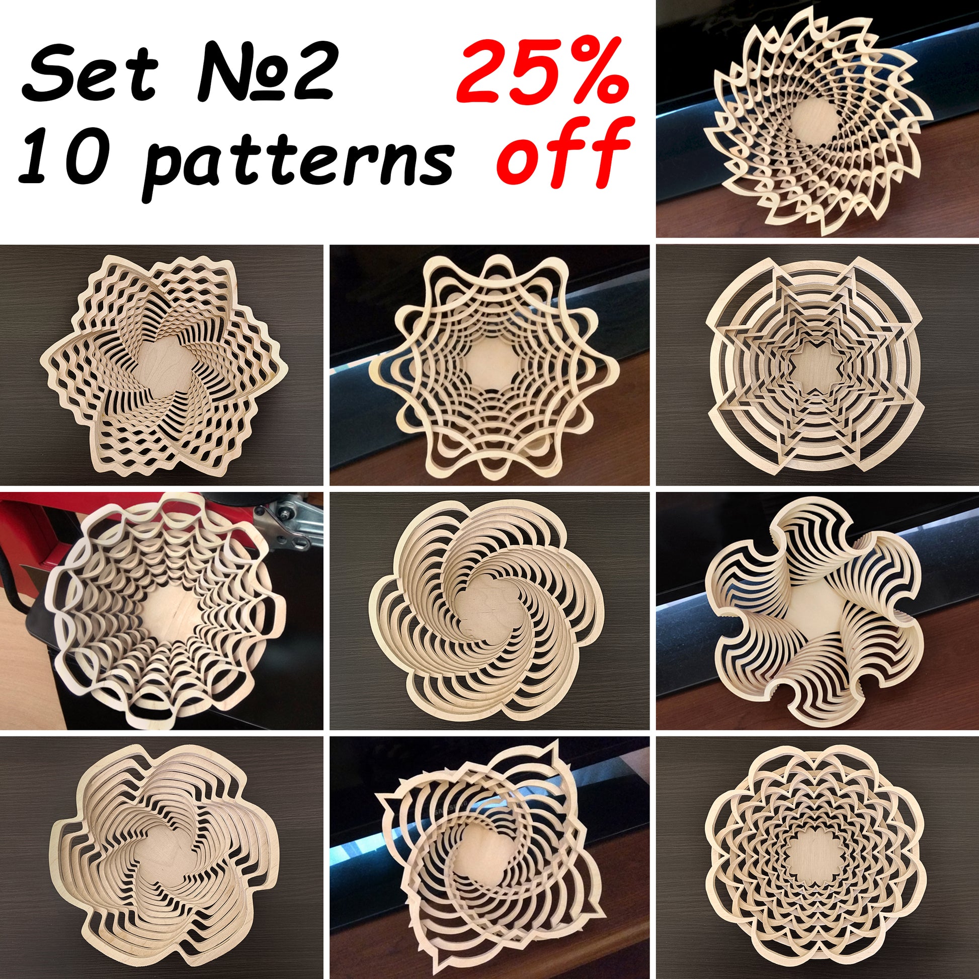Bowl Set Scroll Saw Patterns - Alex Fox Patterns