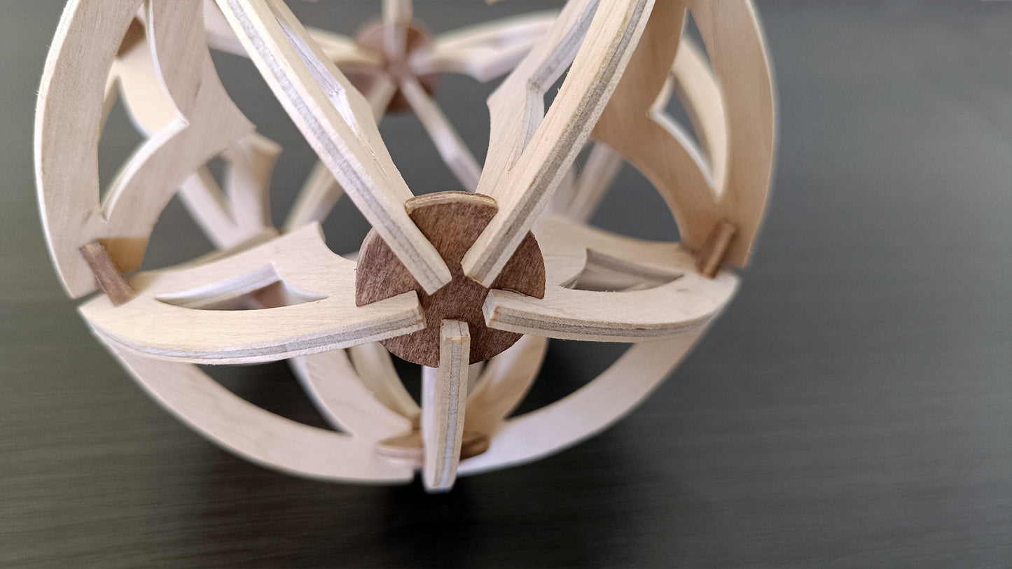 C005-Sphere Scroll Saw Pattern - Alex Fox Patterns