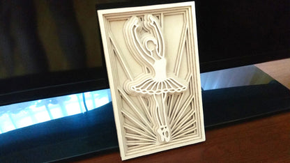 C026-Ballerina Layered Scroll Saw Pattern - Alex Fox Patterns