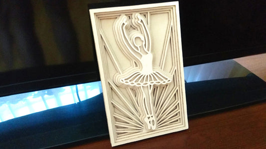 C026-Ballerina Layered Scroll Saw Pattern - Alex Fox Patterns