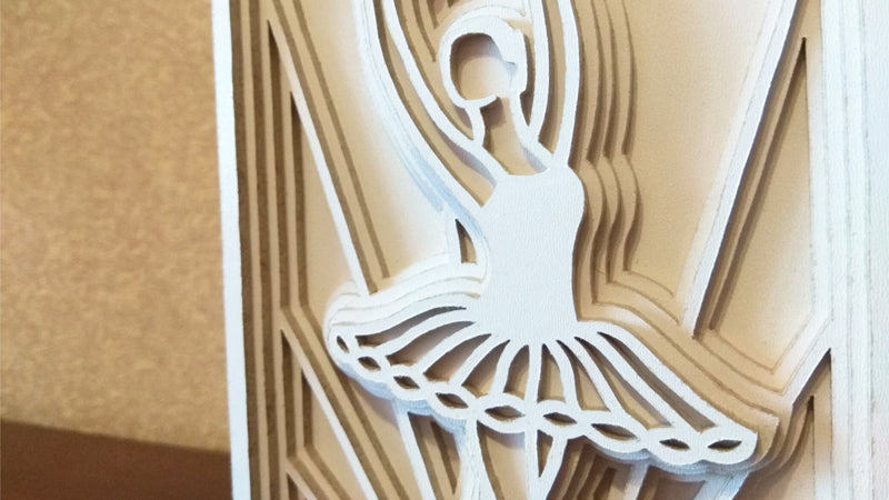 C026-Ballerina Layered Scroll Saw Pattern - Alex Fox Patterns