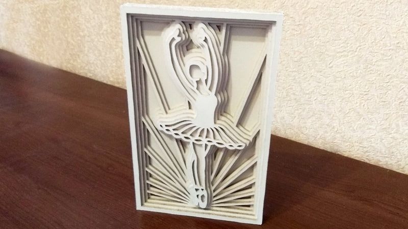 C026-Ballerina Layered Scroll Saw Pattern - Alex Fox Patterns