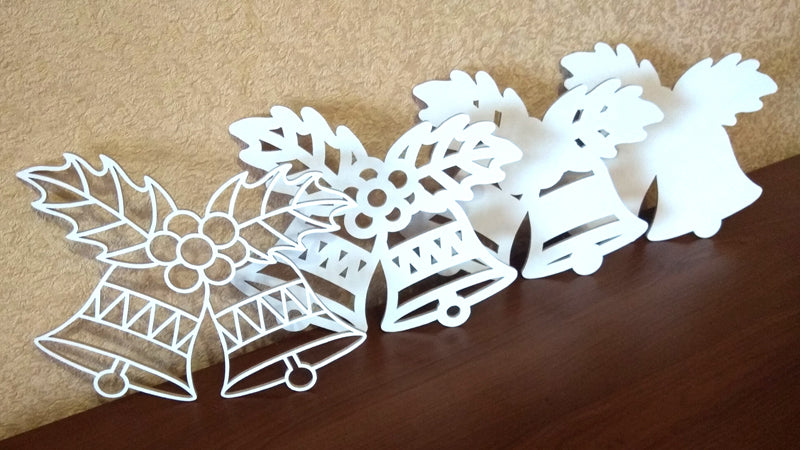 C031-Christmas Bells Layered Scroll Saw Pattern - Alex Fox Patterns