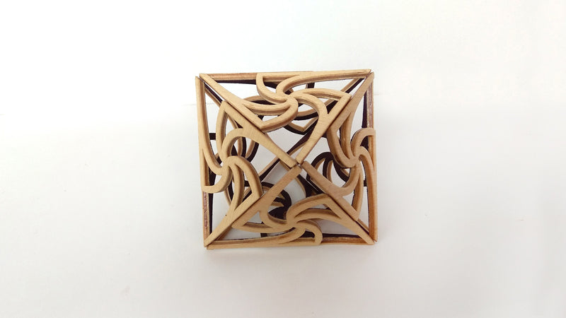 C033-Octahedron Scroll Saw Pattern - Alex Fox Patterns