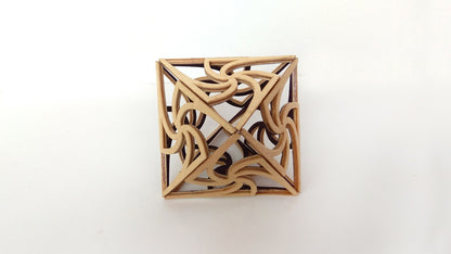 C033-Octahedron Scroll Saw Pattern - Alex Fox Patterns